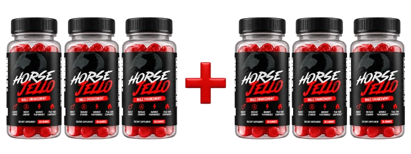 6 jars Horse Jello